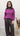 Maglione Lana Scollo V Giada Donna Fucsia