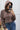 Felpa Cappuccio Cropped Kate Donna Marrone