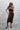 Abito Longuette Velluto Chic Donna Marrone