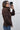 Maglione Lurex Bottoni Tricot Donna Marrone