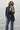 Blazer Reverse Animalier Patty Donna Blu