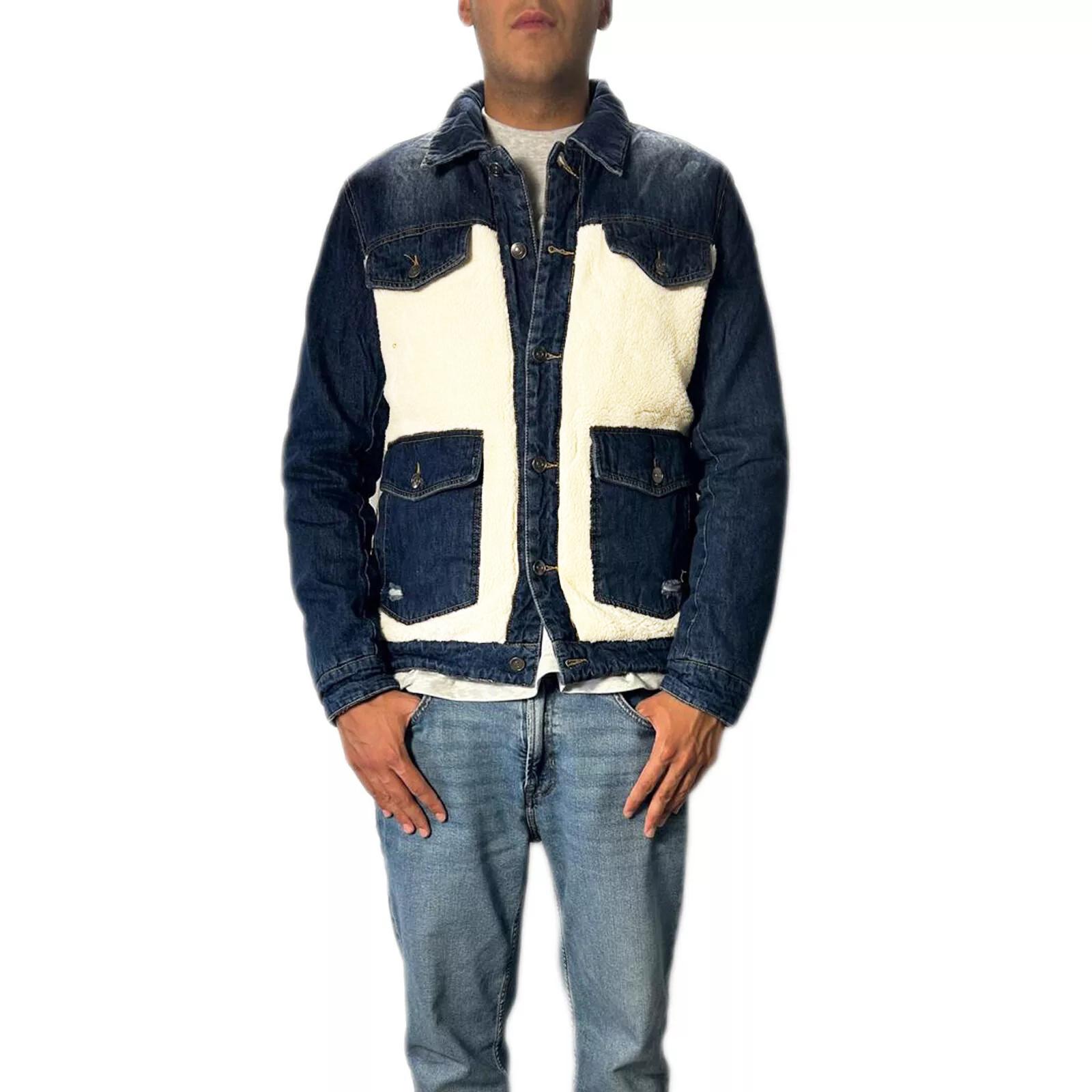 Giubbotto Jeans L Blu Abbigliamento Capispalla Giubbotti Invernali