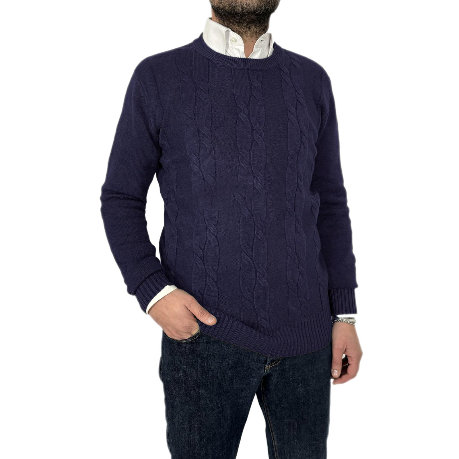 Maglione Intrecciato girocollo