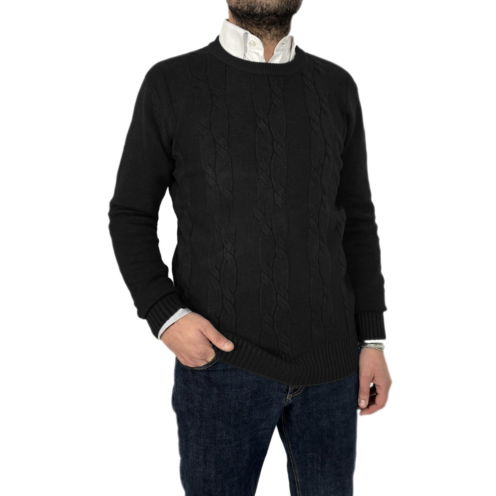 Maglione Intrecciato girocollo