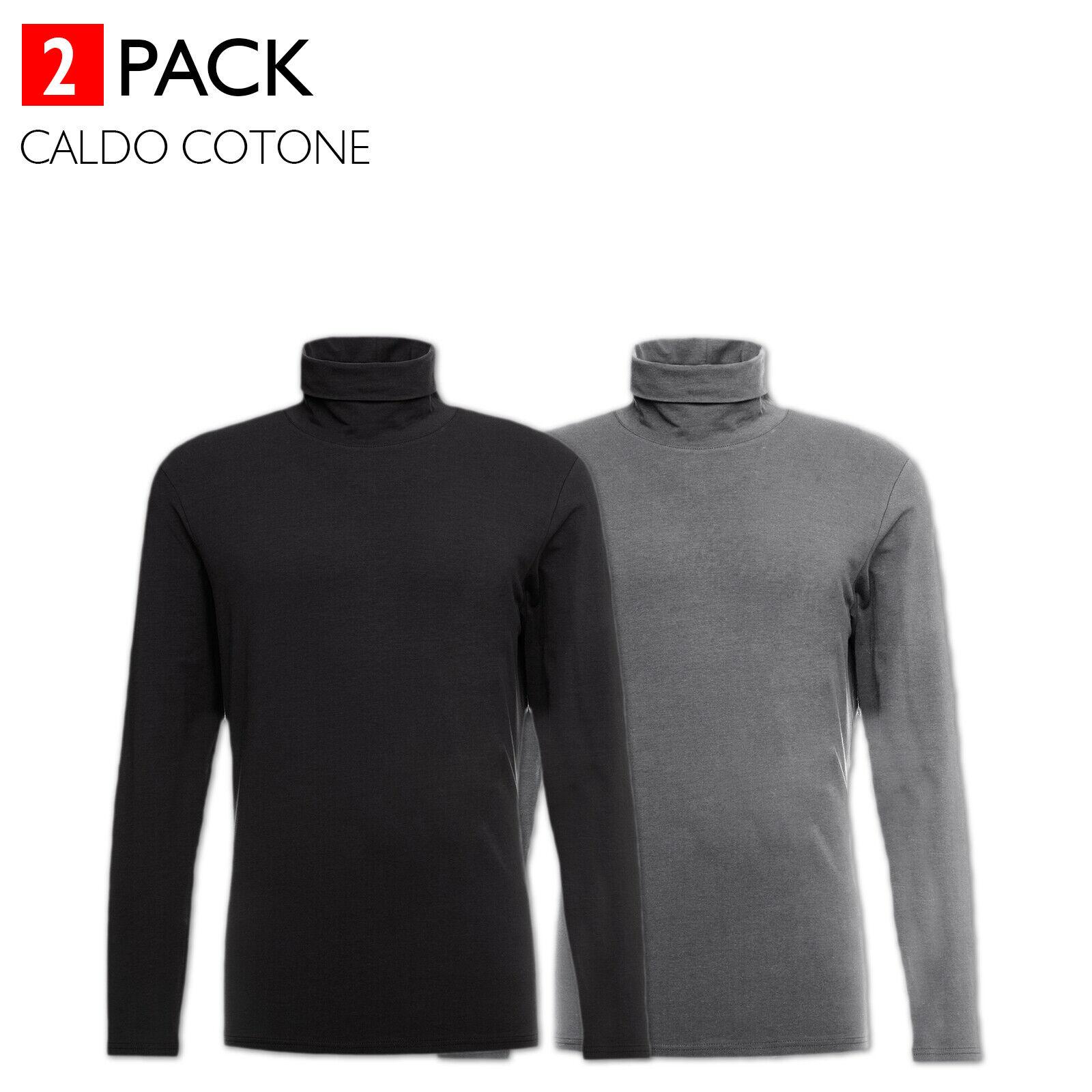 2 Pezzi Maglione Collo Alto Termico