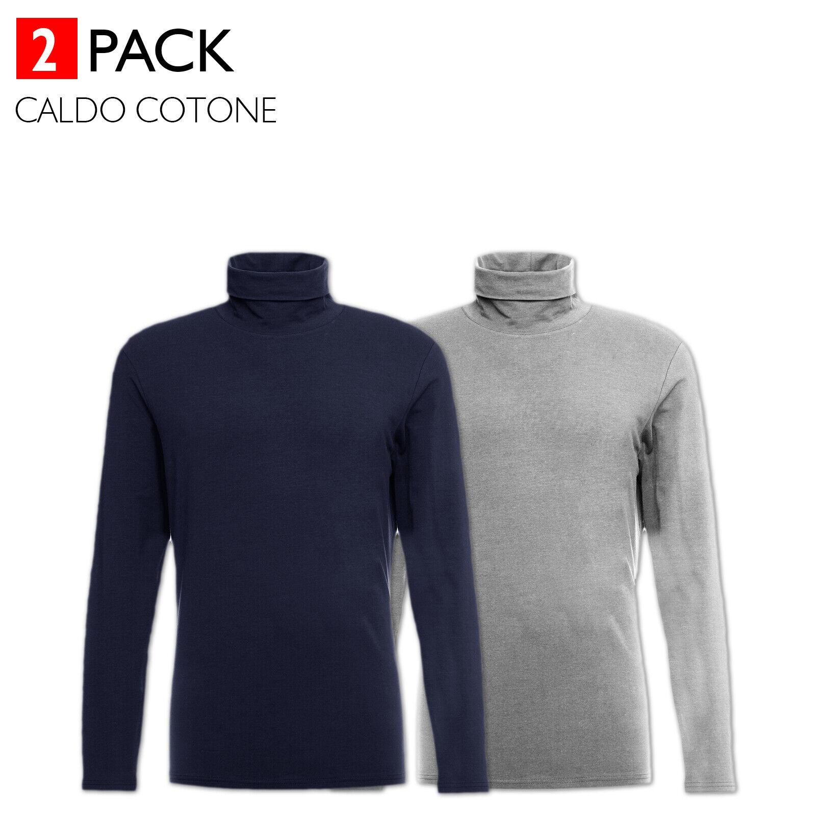 2 Pezzi Maglione Collo Alto Termico