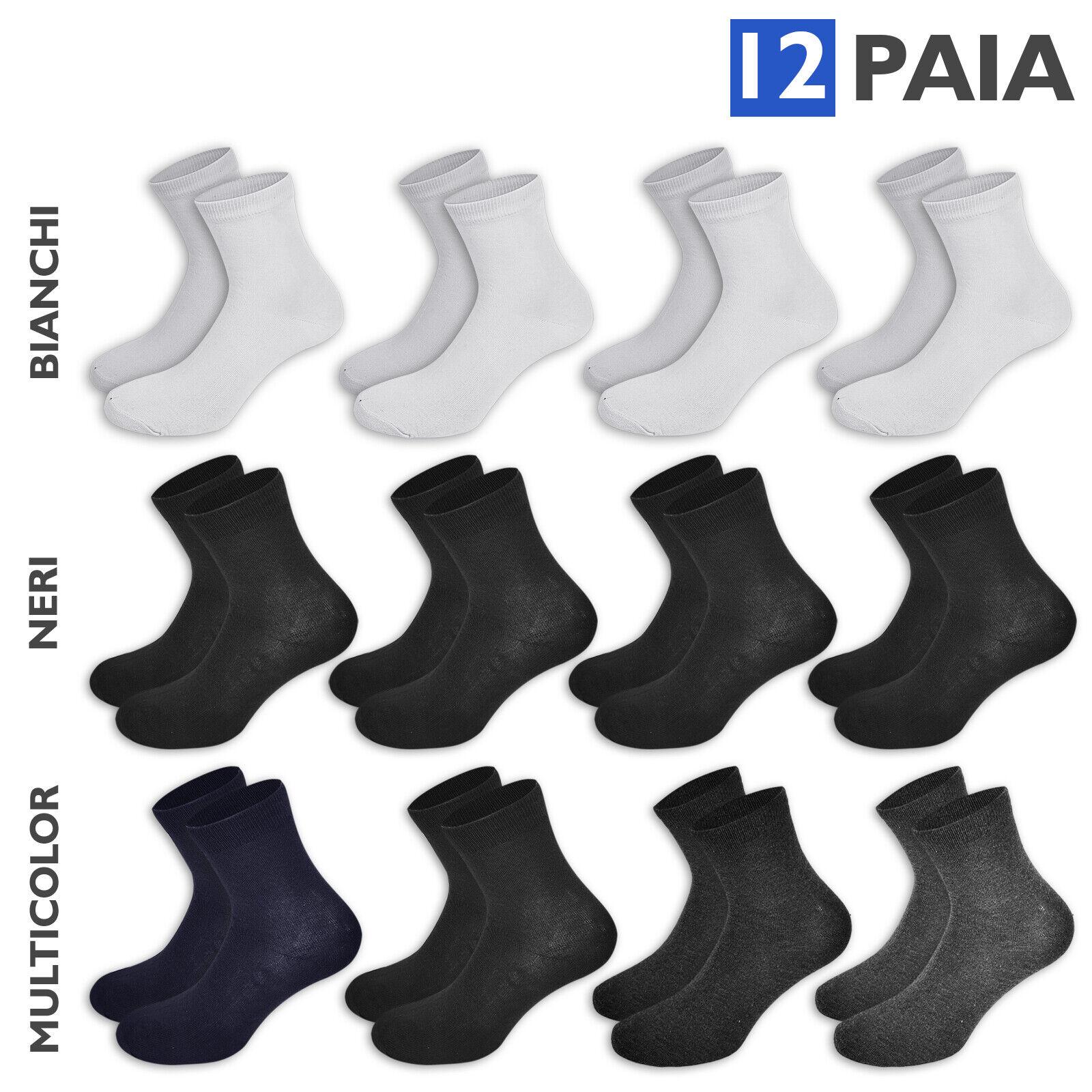 12 Paia Calzini Sneakers